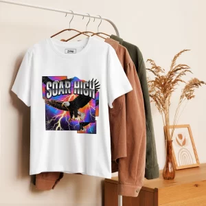 Soar High Retro Eagle Graphic Tee for Women