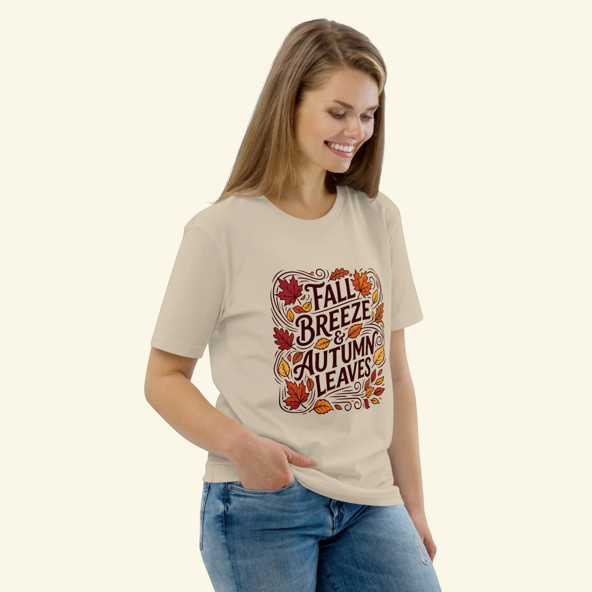 ZYNI "Fall Breeze & Autumn Leaves" Graphic Tee - Image 3