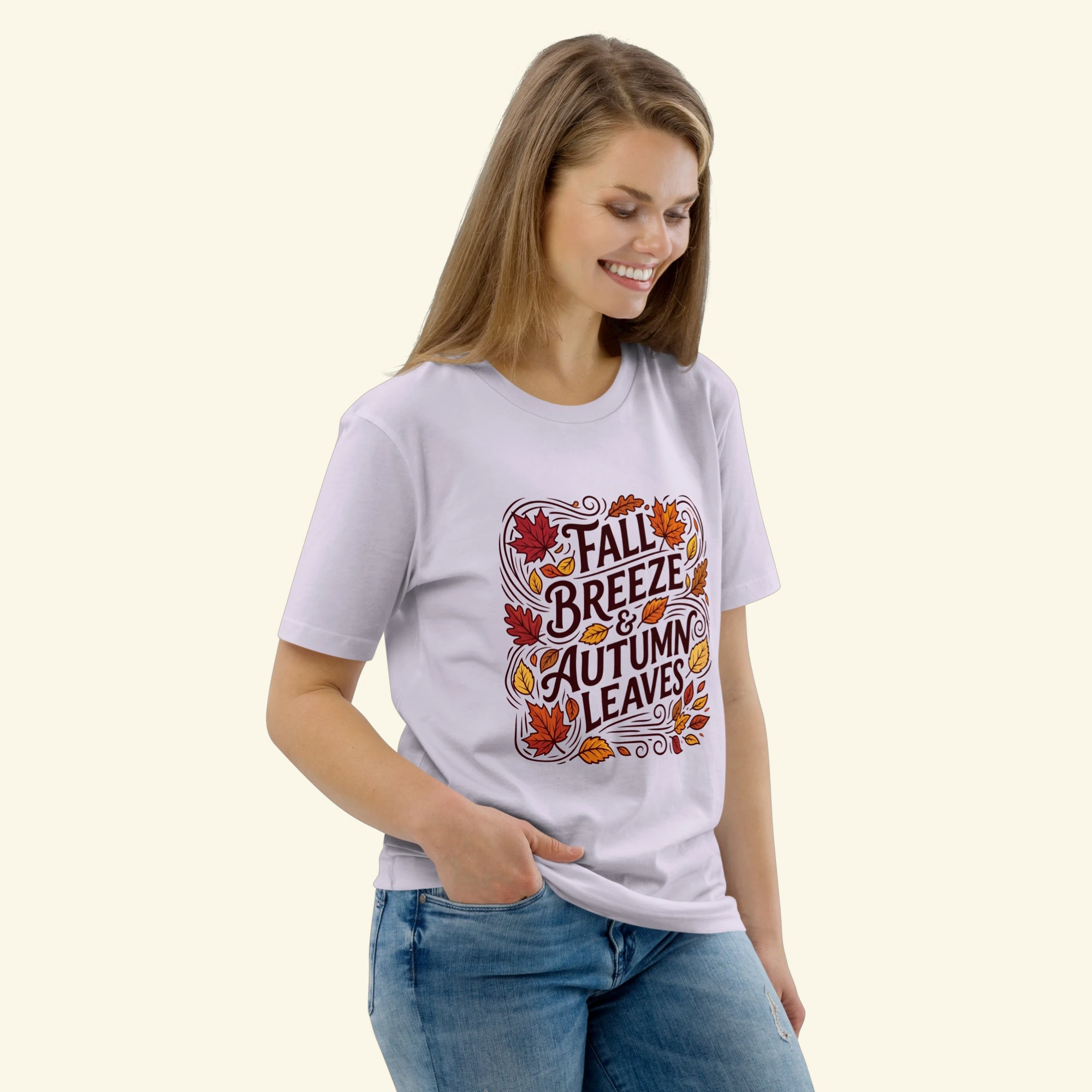 ZYNI "Fall Breeze & Autumn Leaves" Graphic Tee - Image 7