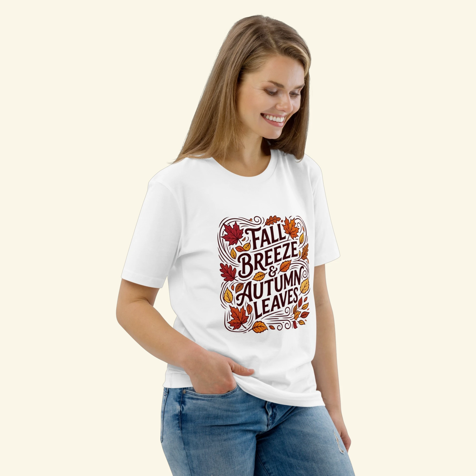 ZYNI "Fall Breeze & Autumn Leaves" Graphic Tee - Image 5