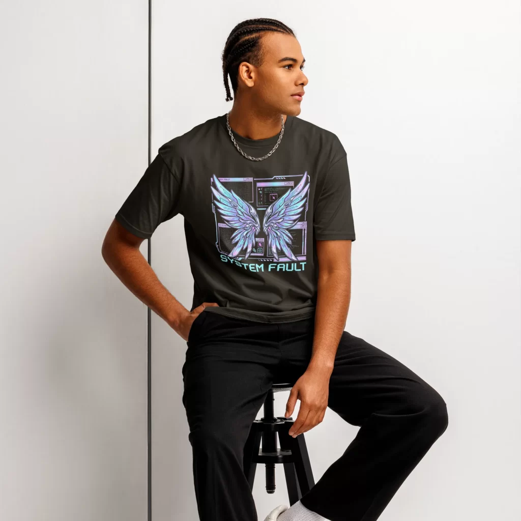 Men's "System Fault" Cyberpunk Graphic Tee