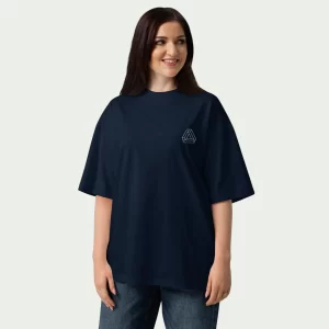 ZYNI Unisex Organic Oversized High-Neck Graphic Tee