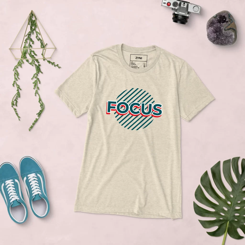 Women's "Focus" Premium Tri-Blend Tee