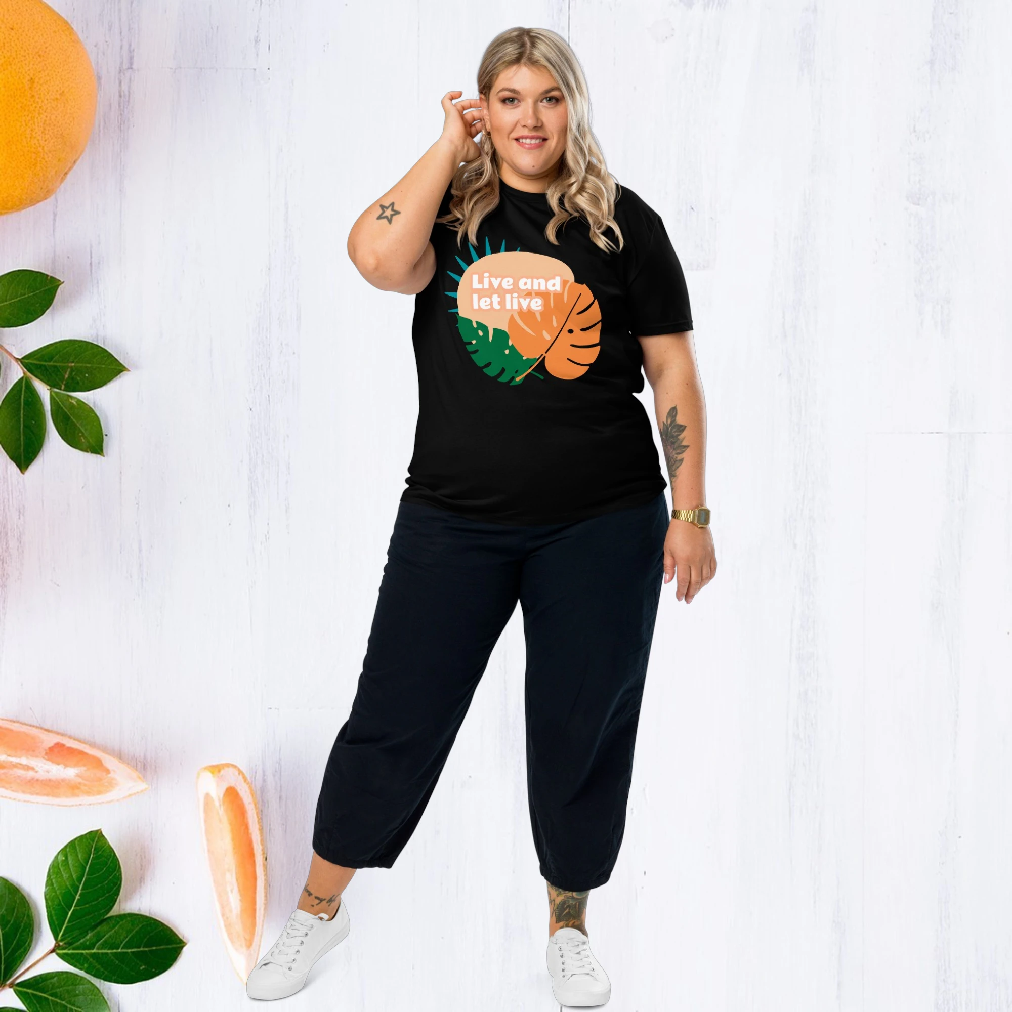 Women's "Live and Let Live" Premium Organic Tee - Image 7