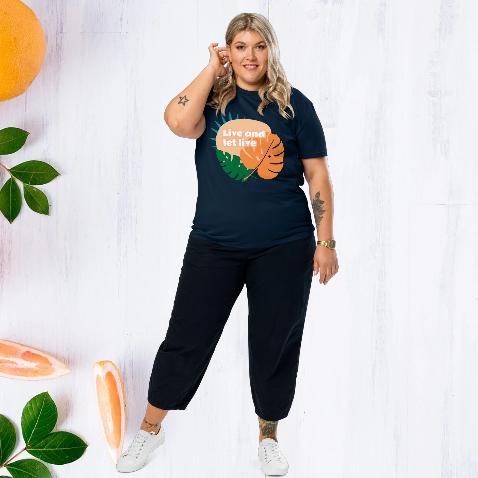 Women's "Live and Let Live" Premium Organic Tee - Image 5