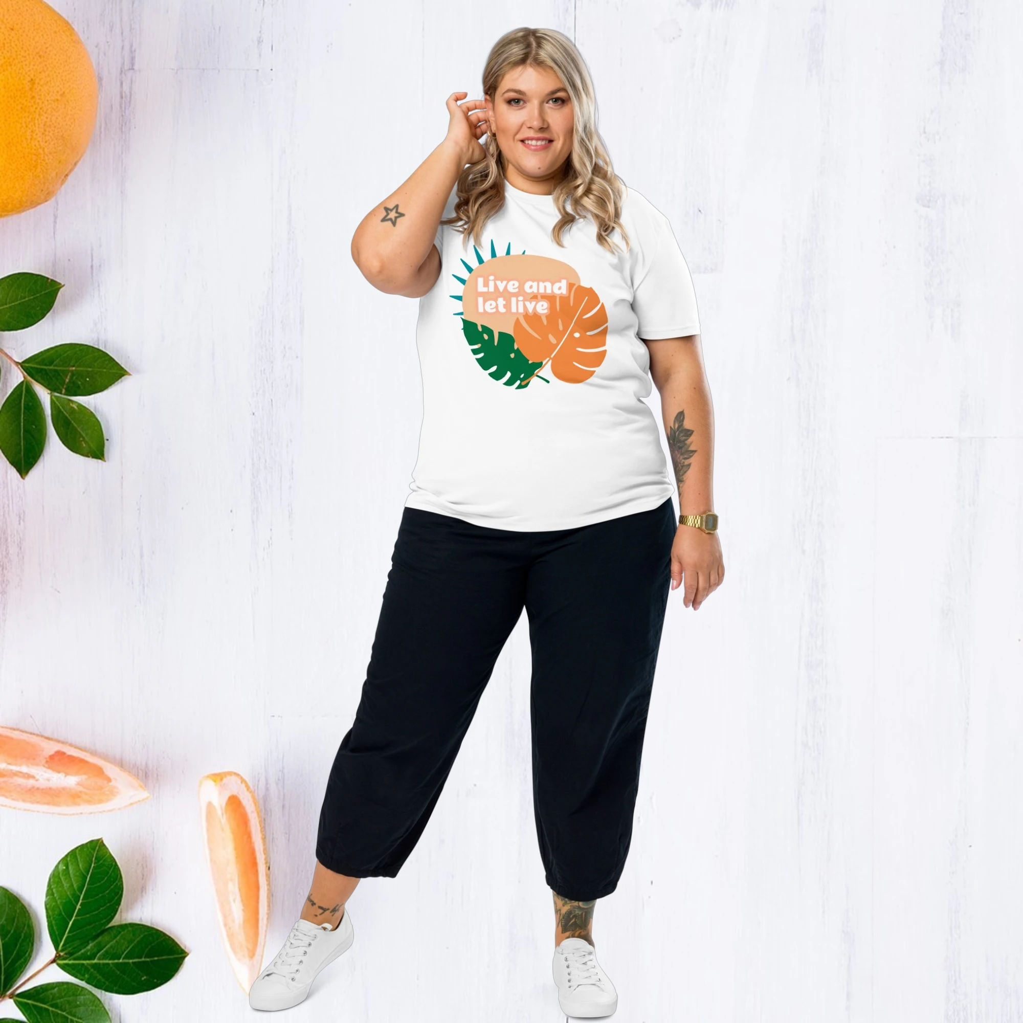 Women's "Live and Let Live" Premium Organic Tee - Image 3