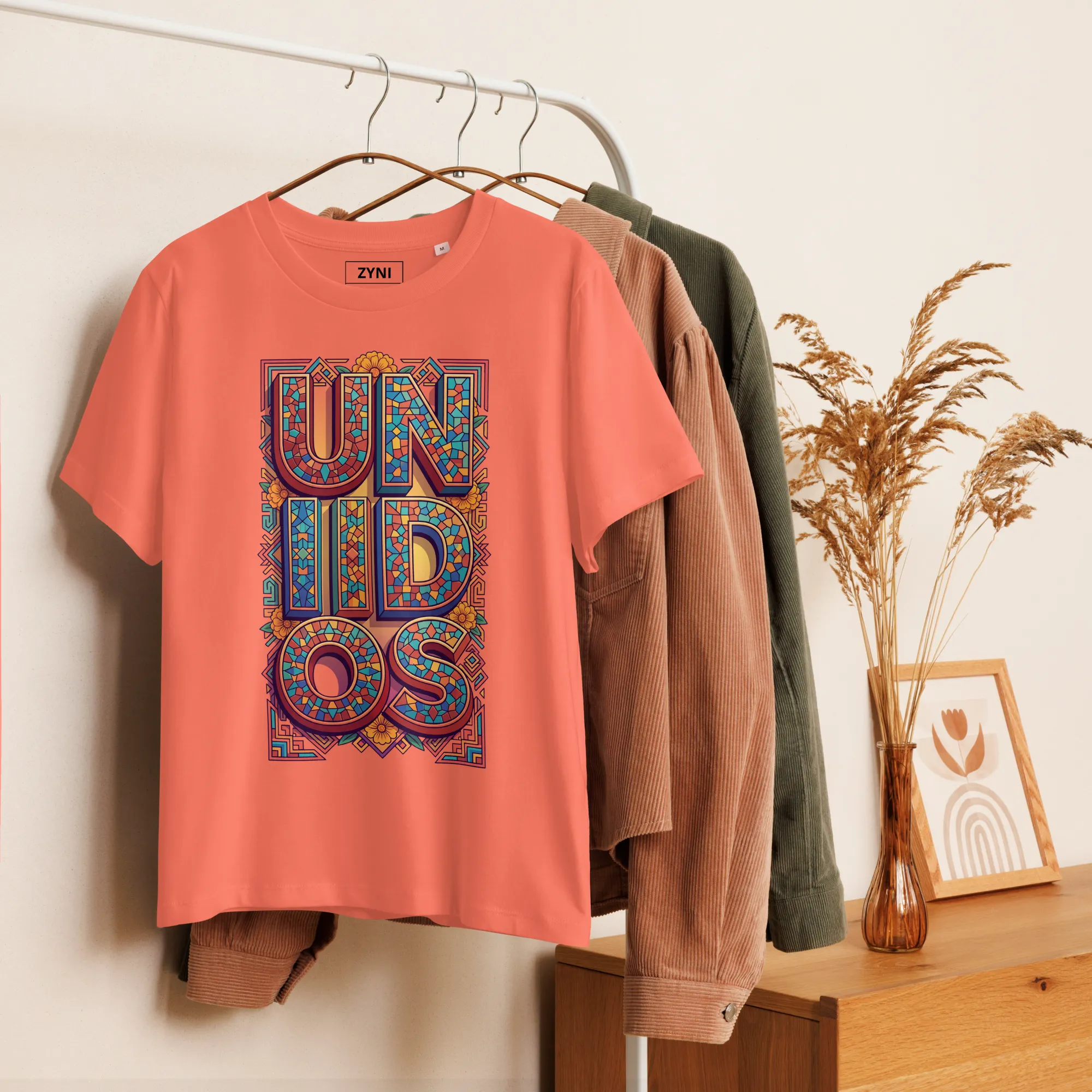 Women’s Unidos Mosaic Graphic t-shirt - Image 3